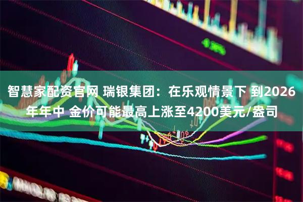 智慧家配资官网 瑞银集团：在乐观情景下 到2026年年中 金价可能最高上涨至4200美元/盎司