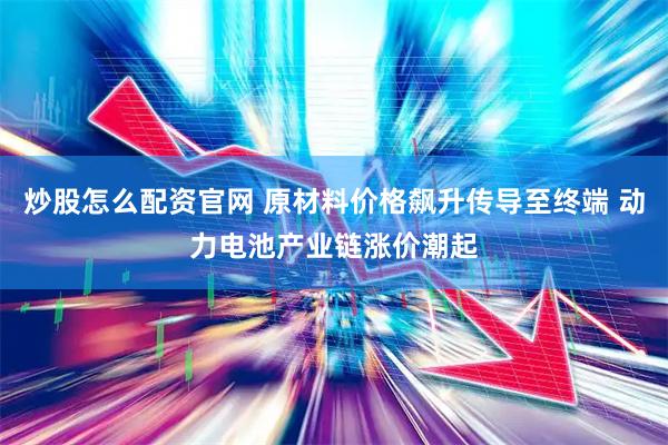 炒股怎么配资官网 原材料价格飙升传导至终端 动力电池产业链涨价潮起